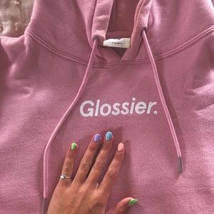 Glossier Pink Hoodie